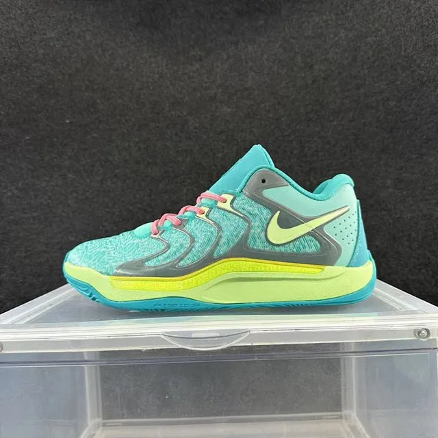 Nike Zoom Hyperfuse Turquoise Lime Green Pink Basketball Shoes 2