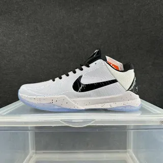 Nike Zoom Kobe IV सफेद काला धब्बेदार बास्केटबॉल जूते