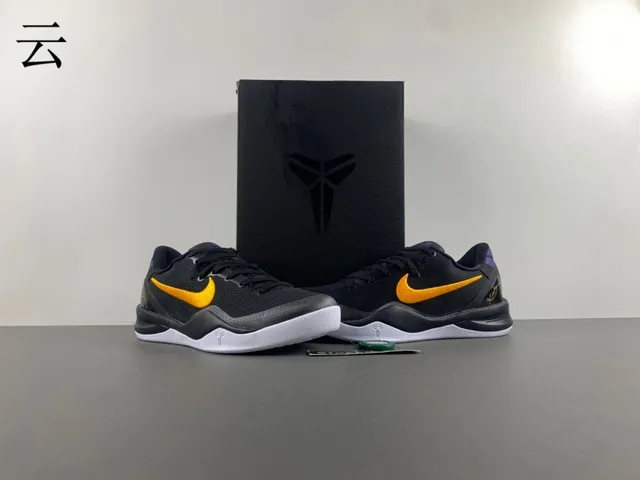 Nike Zoom Kobe VIII 黑色 橙色 紫色 篮球鞋 14