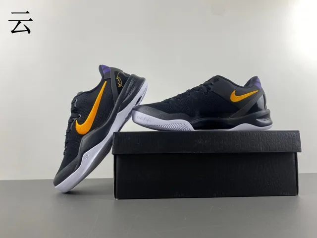 Nike Zoom Kobe VIII 黑色 橙色 紫色 篮球鞋 15