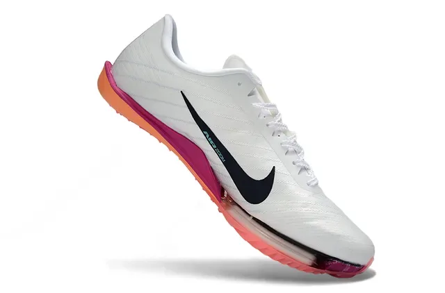 Nike Zoom Victory Flyweave सफेद काला गुलाबी नारंगी रनिंग जूते 2