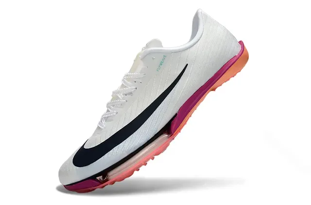 Nike Zoom Victory Flyweave सफेद काला गुलाबी नारंगी रनिंग जूते 3