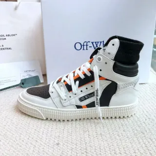Off-White Black High-Top Sock-Collar Lifestyle Sneakers