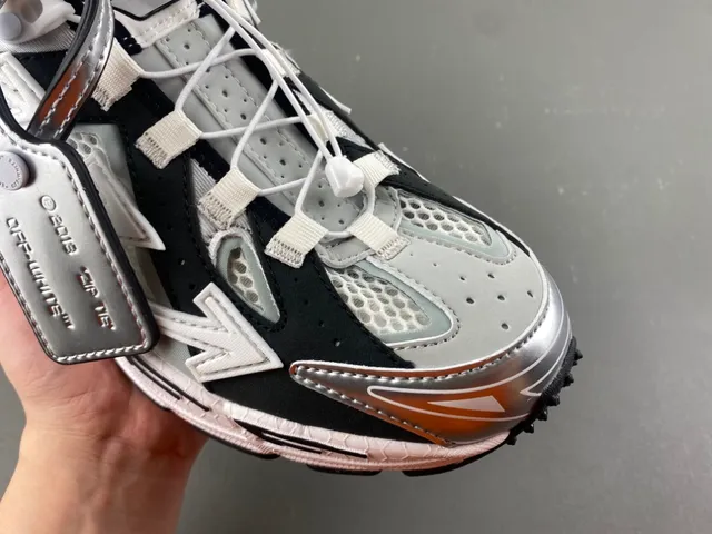 Off-White Negro Multi-Material Zapatillas Chunky 2