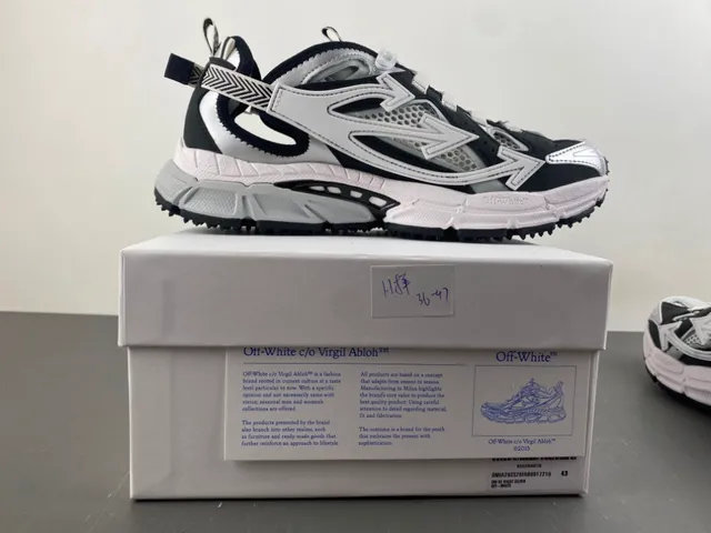 Off-White Negro Multi-Material Zapatillas Chunky 18
