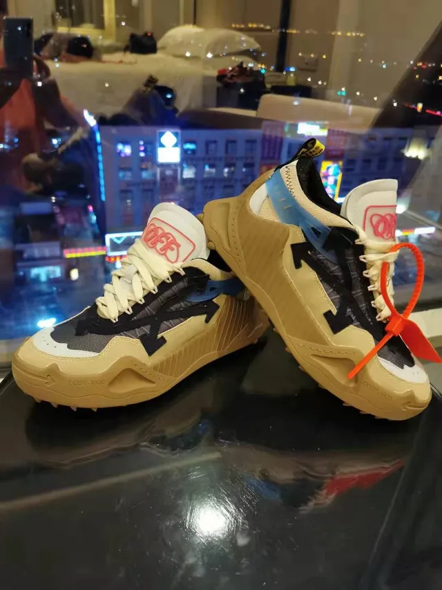 Off-White DDSY-1000 Beige Black Pink Orange Chunky Sneakers 4