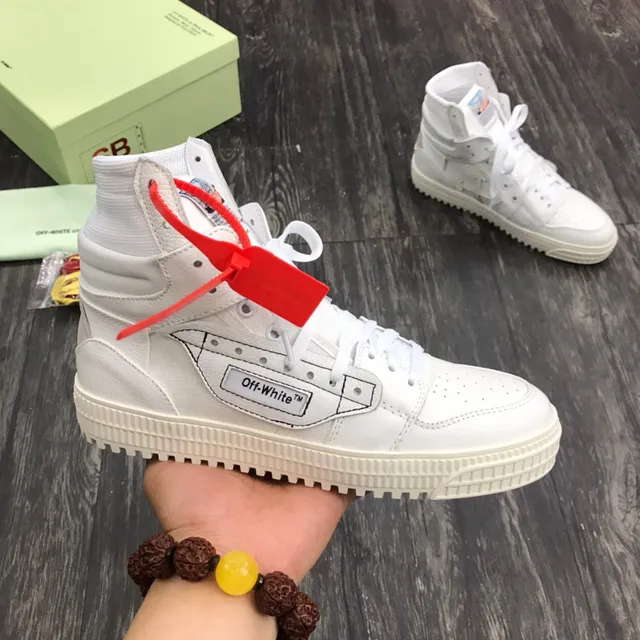 Off-White High-Top Industrial-Label Lifestyle Sneakers 5