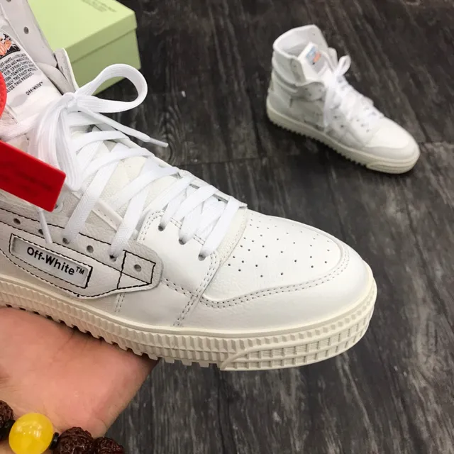 Off-White High-Top Industrial-Label Lifestyle Sneakers 6
