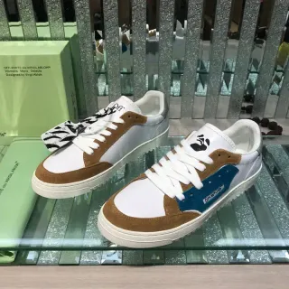 Off-White Lifestyle Sneaker Brown Panelled Upper Zip-Tie Detail Lifestyle Sneakers