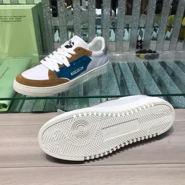 Off-White 生活方式运动鞋 棕色 镶板鞋面 Zip-Tie 细节 生活方式运动鞋 2