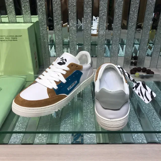 Off-White 生活方式运动鞋 棕色 镶板鞋面 Zip-Tie 细节 生活方式运动鞋 3