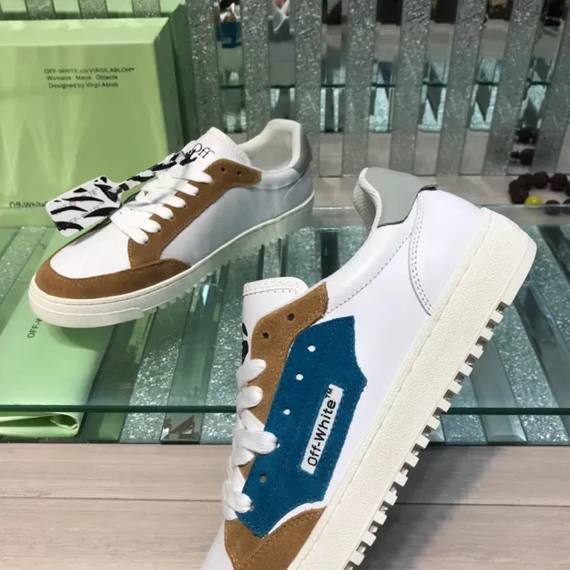 Off-White 生活方式运动鞋 棕色 镶板鞋面 Zip-Tie 细节 生活方式运动鞋 5