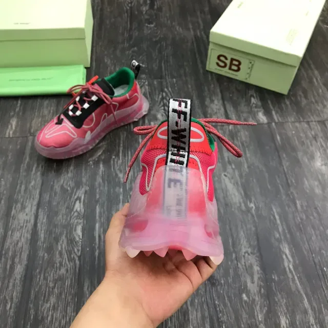 Off-White গোলাপি কালো ট্রান্সলুসেন্ট সোল ইন্ডাস্ট্রিয়াল জিপ-টাই লেসিং চাঙ্কি স্নিকার 3