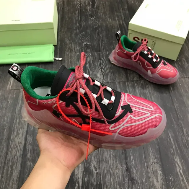 Off-White গোলাপি কালো ট্রান্সলুসেন্ট সোল ইন্ডাস্ট্রিয়াল জিপ-টাই লেসিং চাঙ্কি স্নিকার 7