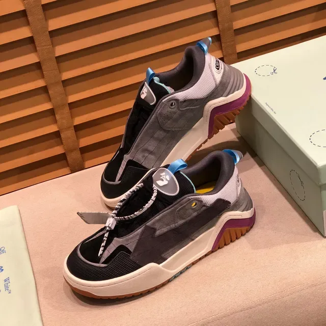 Off-White Runner Zapatillas Chunky Negro Gris Blanco Morado Azul 2