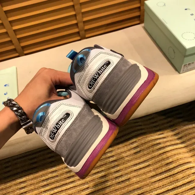Off-White Runner Zapatillas Chunky Negro Gris Blanco Morado Azul 4
