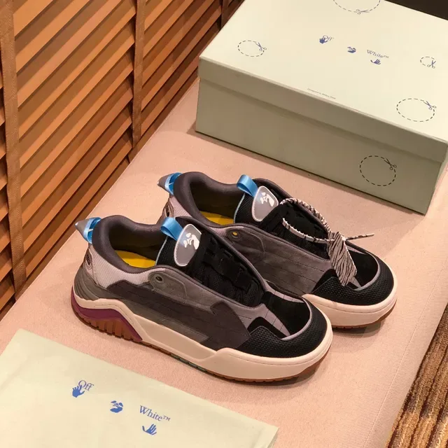 Off-White Runner Zapatillas Chunky Negro Gris Blanco Morado Azul 9
