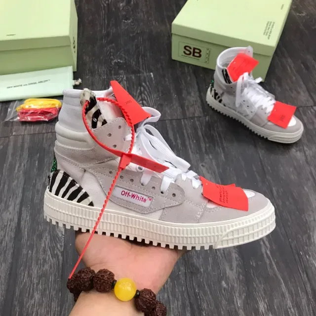 Off-White The Ten Gray High-Top Ridged Sole Chunky Sneakers 8