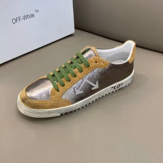 Off-White The Ten Multicolor Metallic Suede Lifestyle Sneakers
