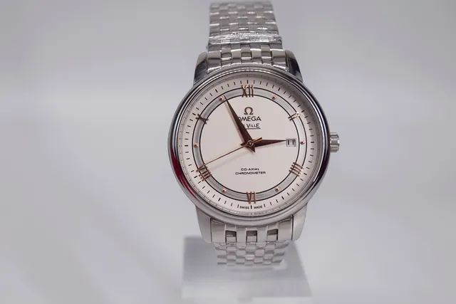 Omega De Ville Co-Axial Chronometer Silver-Tone Mechanical Watch 3