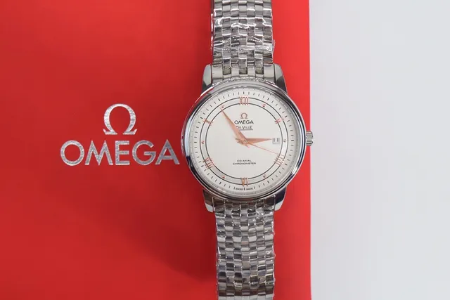 Omega De Ville Co-Axial Chronometer Silver-Tone Mechanical Watch 4