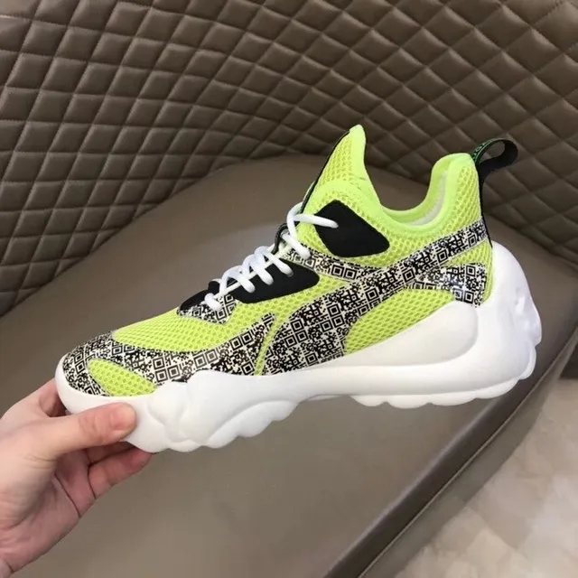 Philipp Plein Active Runner সবুজ কালো নকশাকৃত মিডসোল নিওন লাইম মেশ চাঙ্কি স্নিকার 8