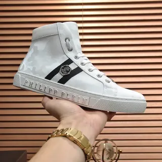 Philipp Plein High-Top Camouflage-Print Lifestyle Sneaker