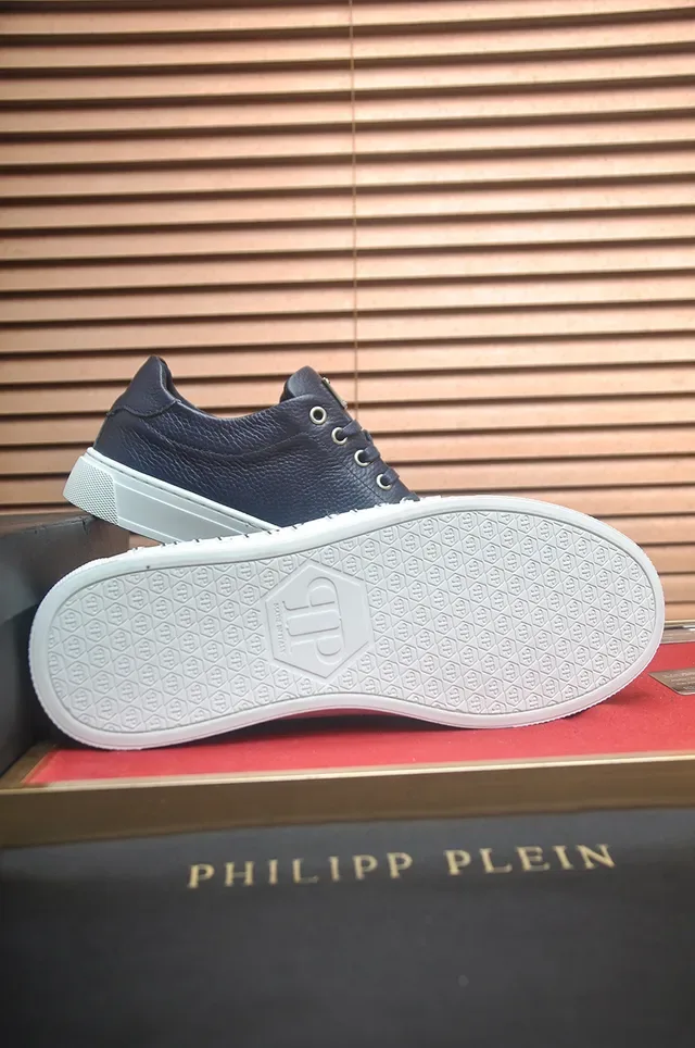 Philipp Plein লাইফস্টাইল স্নিকার নেভি হোয়াইট চামড়া আপার এমবসড মিডসোল ব্র্যান্ডিং লাইফস্টাইল স্নিকার 3