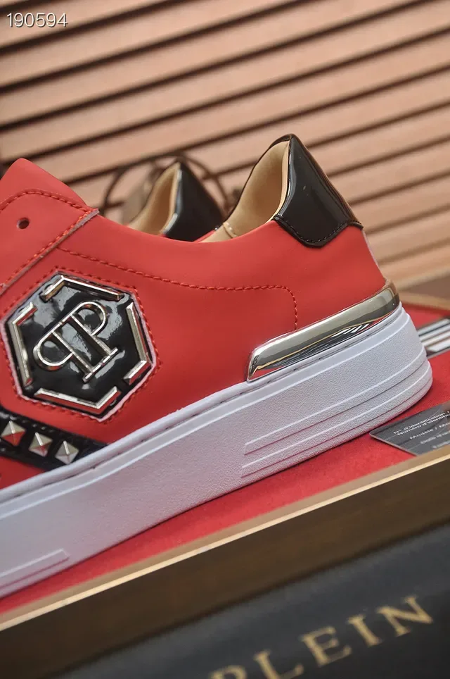 Philipp Plein PP Logo Red Lifestyle Sneakers 3