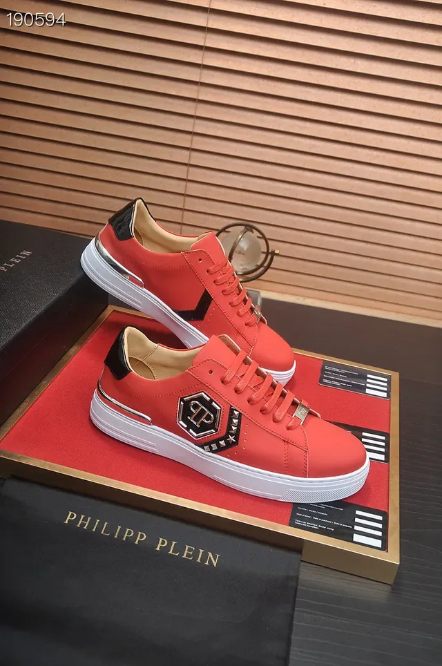 Philipp Plein PP Logo Red Lifestyle Sneakers 5