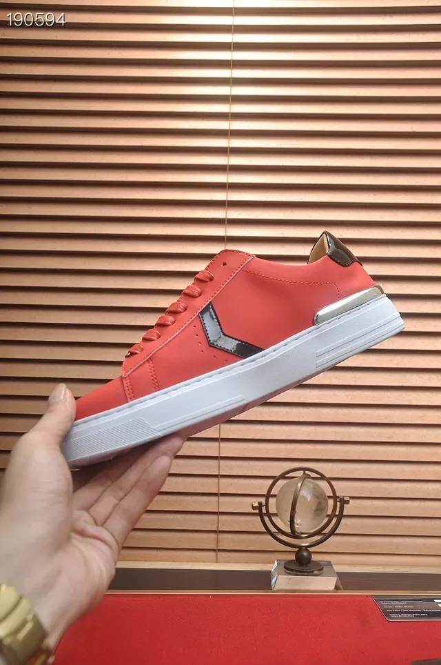 Philipp Plein PP Logo Red Lifestyle Sneakers 6