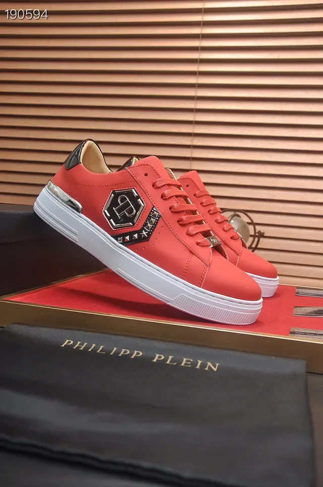 Philipp Plein PP Logo Red Lifestyle Sneakers 7