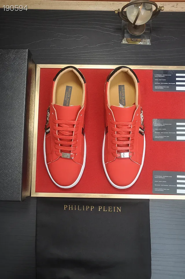 Philipp Plein PP Logo Red Lifestyle Sneakers 8