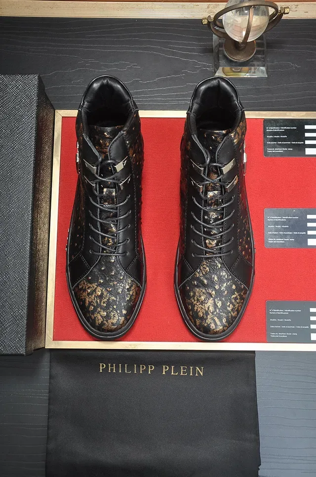 Philipp Plein Studded Leather High-Top Lifestyle Sneakers 3