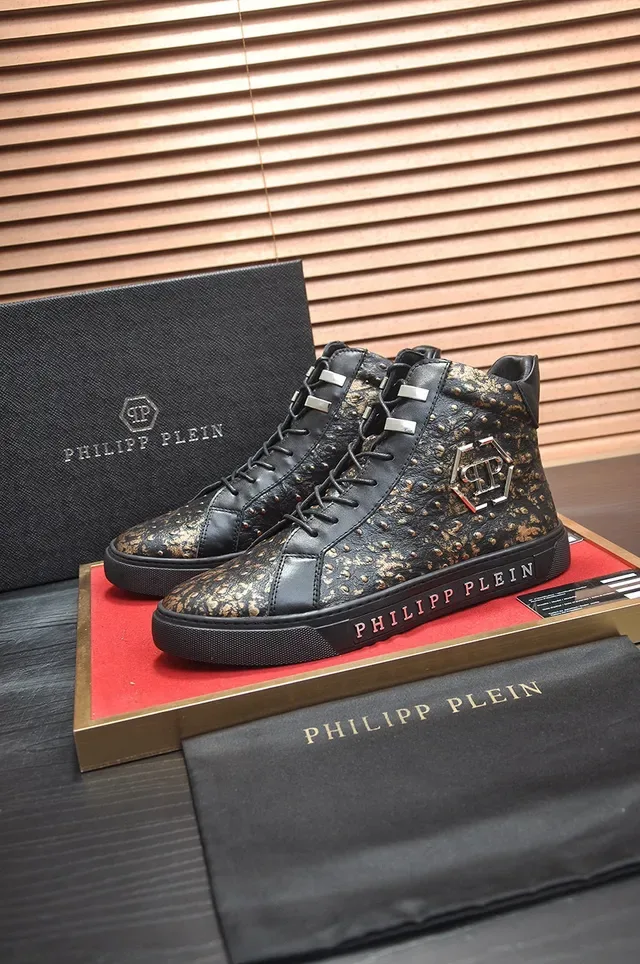 Philipp Plein Studded Leather High-Top Lifestyle Sneakers 5
