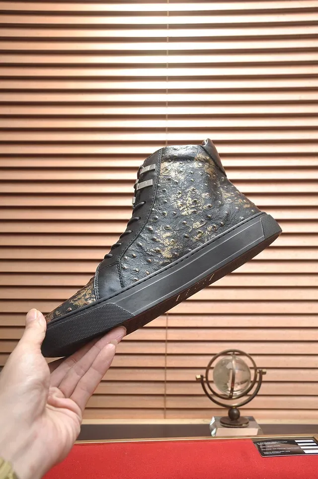Philipp Plein Studded Leather High-Top Lifestyle Sneakers 6