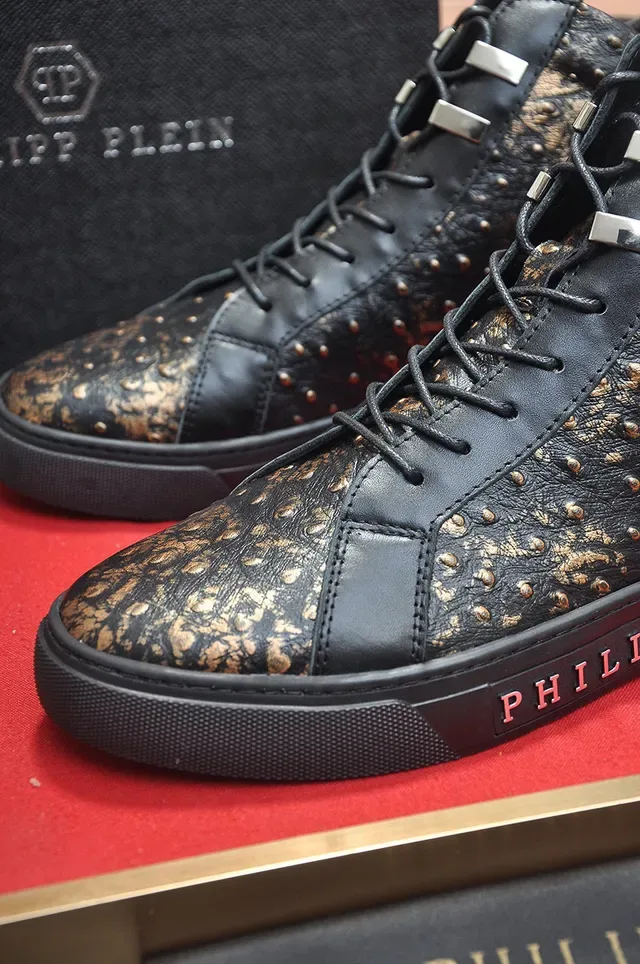 Philipp Plein Studded Leather High-Top Lifestyle Sneakers 8