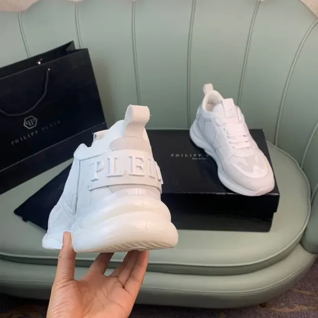 Philipp Plein Sneakers Lifestyle avec Logo Crâne Blanc 3