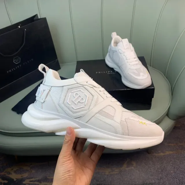 Philipp Plein Sneakers Lifestyle avec Logo Crâne Blanc 4