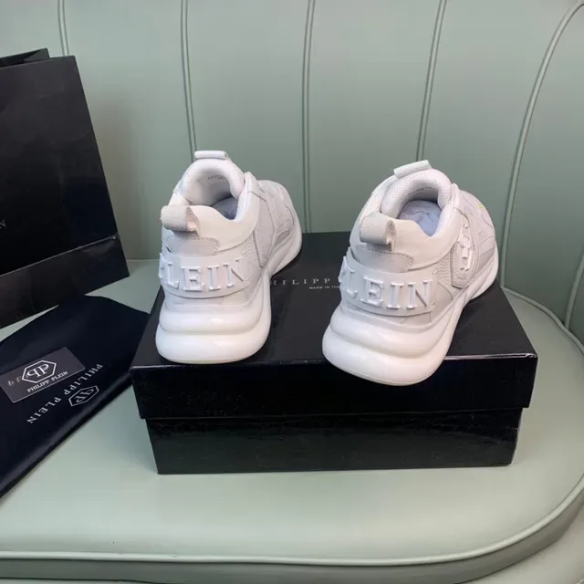 Philipp Plein Sneakers Lifestyle avec Logo Crâne Blanc 6