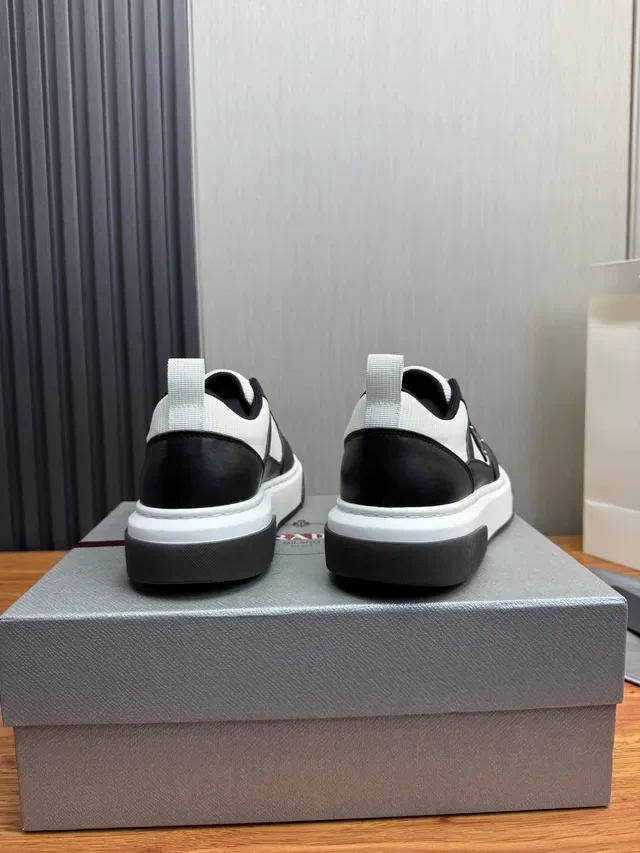 Prada Cloudbust preto e branco tênis lifestyle 6