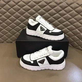 Prada Cloudbust Black and White Panelled Chunky Sneakers