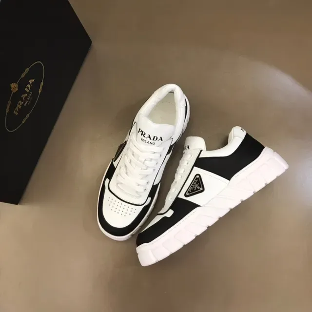 Prada Cloudbust Black and White Panelled Chunky Sneakers 3