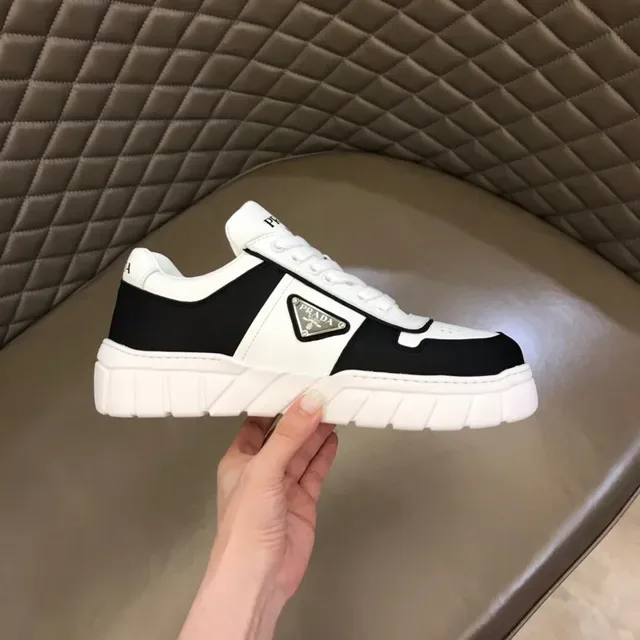 Prada Cloudbust Black and White Panelled Chunky Sneakers 6