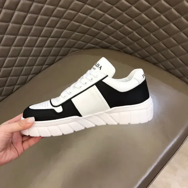 Prada Cloudbust Black and White Panelled Chunky Sneakers 8
