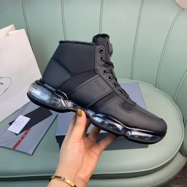Prada Cloudbust Black High-Top Lifestyle Sneaker 4