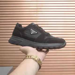 Prada Cloudbust Black Suede and Synthetic Lifestyle Sneakers