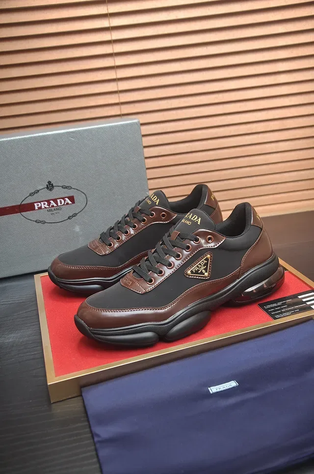 Prada Cloudbust Brown and Black Chunky Sneakers 4