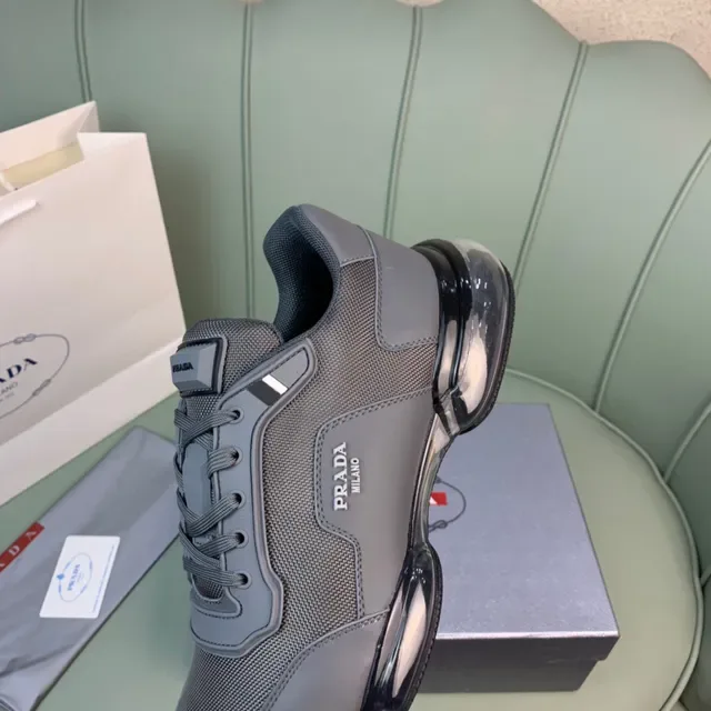 Prada Cloudbust Gray Mesh and Synthetic Lifestyle Sneakers 2