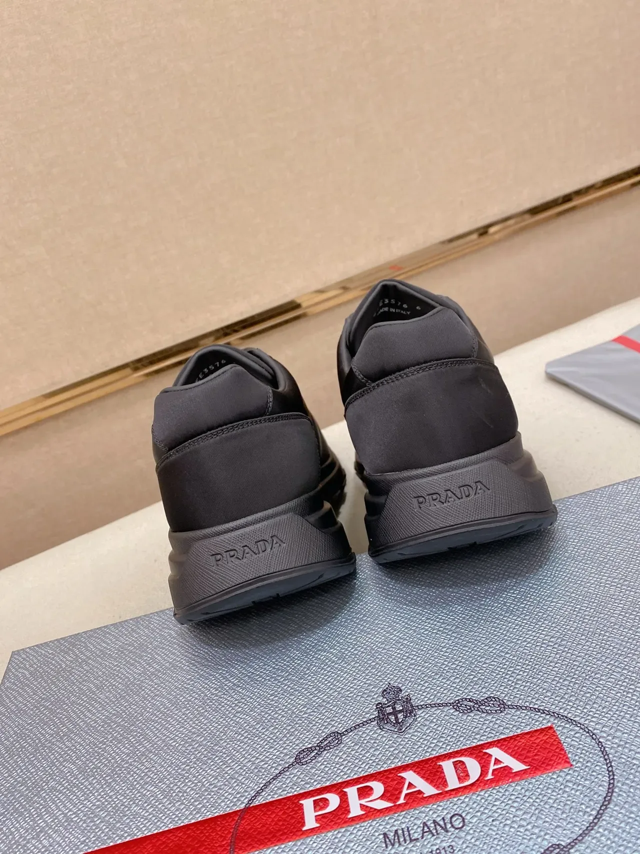Prada Cloudbust Monochrome Black Lifestyle Sneakers 3
